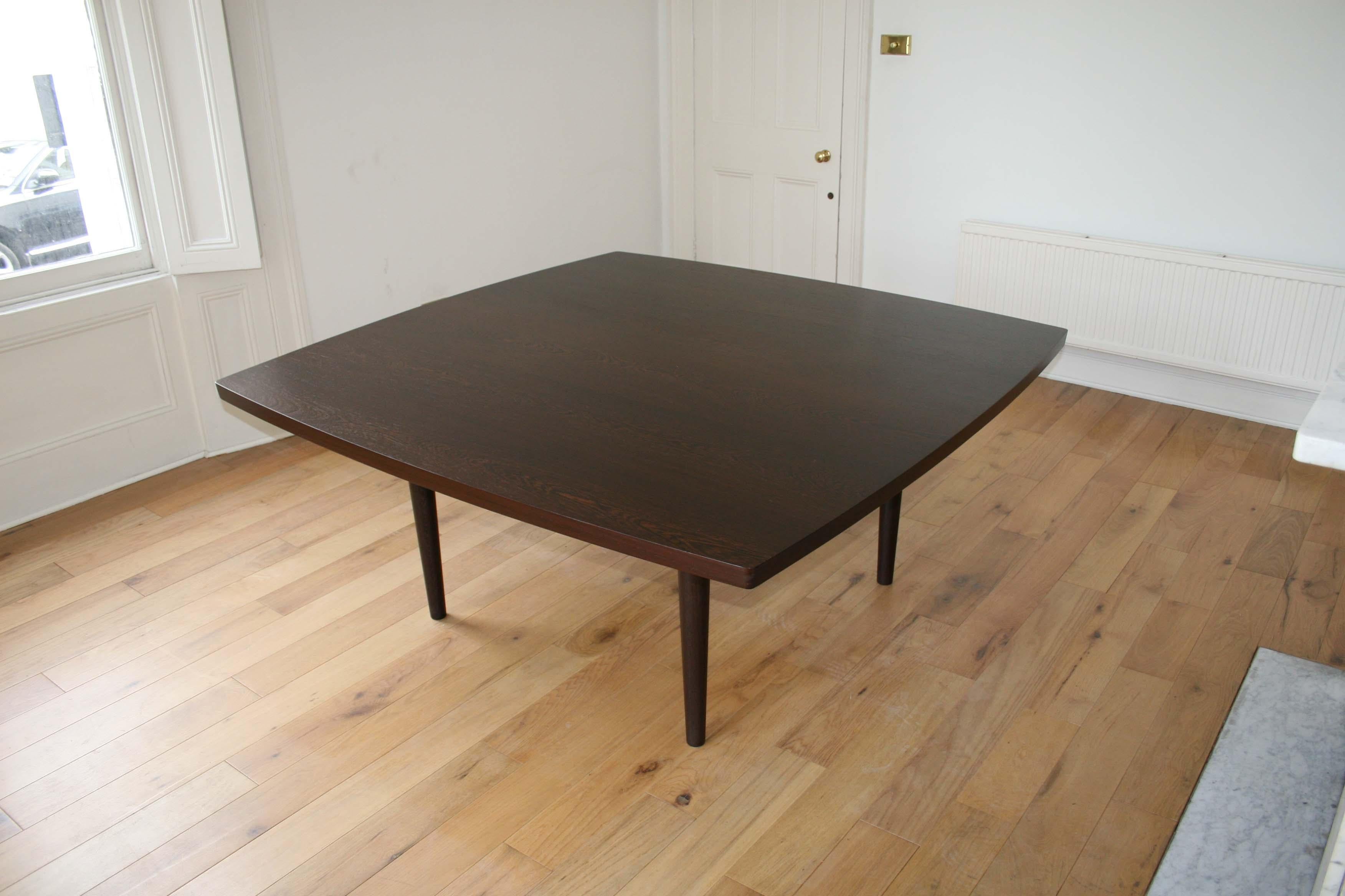 Solid Wenge Danish Midcentury Table For Sale 7