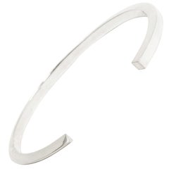 Bracciale in oro bianco massiccio Flow Triangle to Square