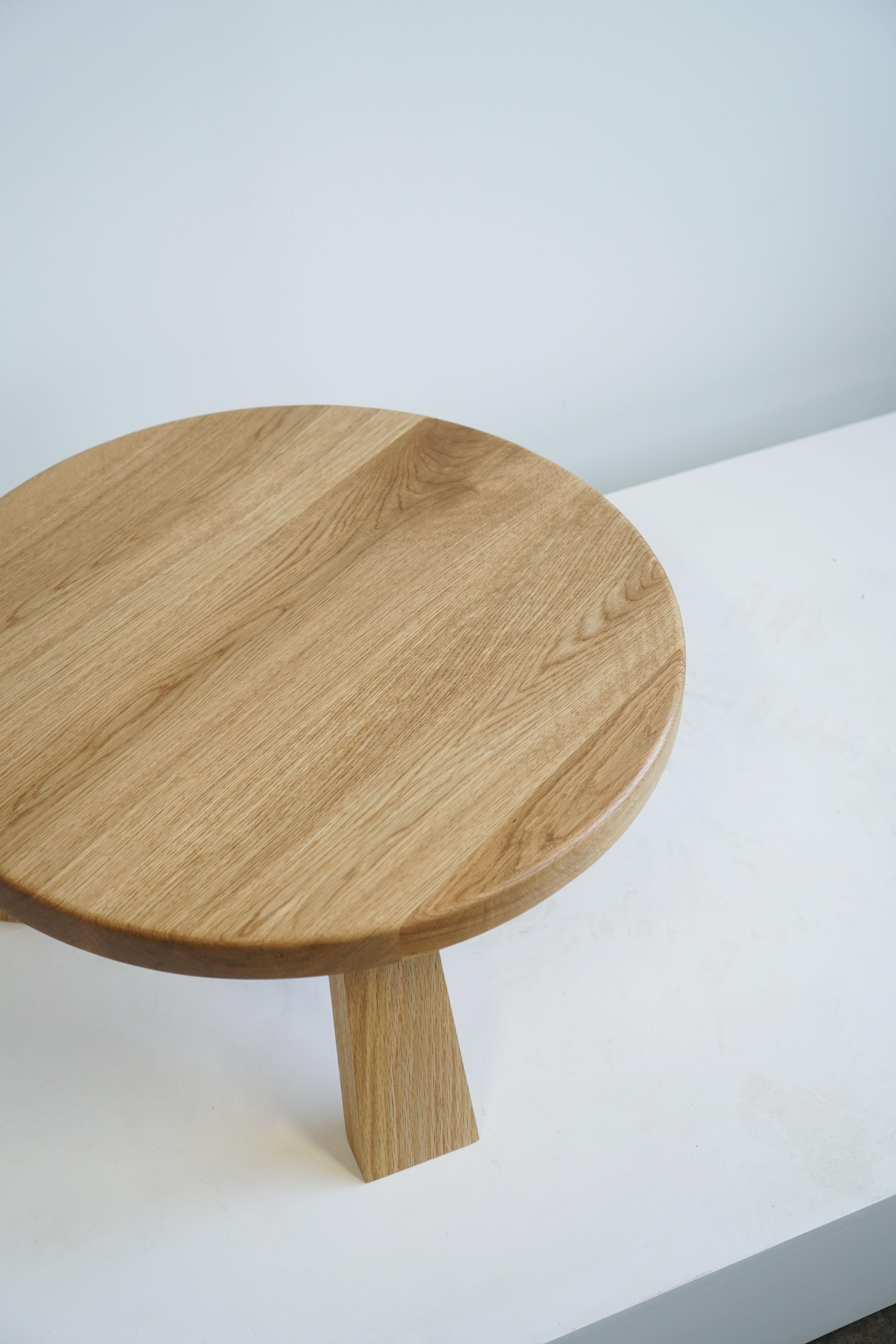 Contemporary Solid White Oak Coffee Table by Last Workshop For Sale