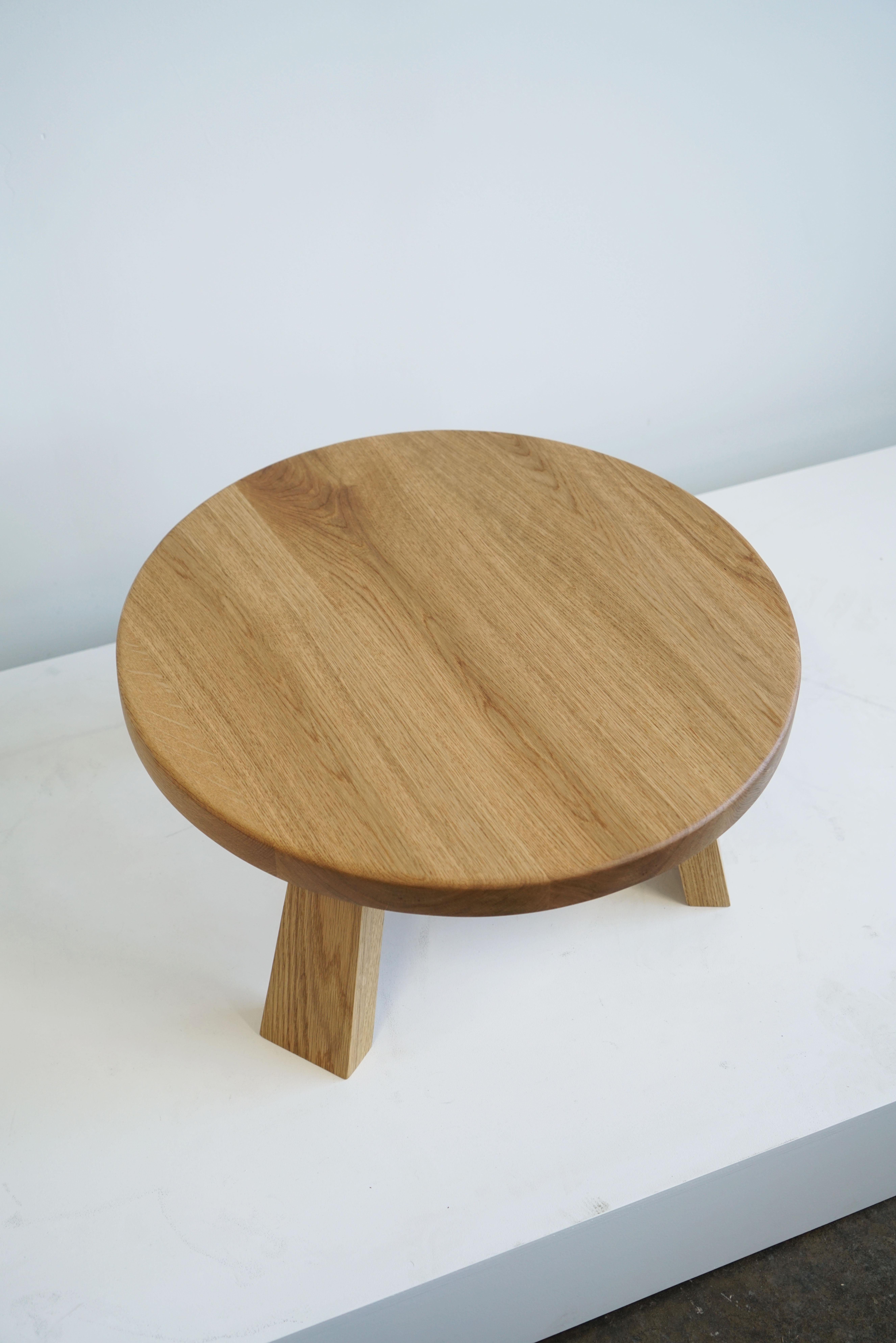 Contemporary Solid White Oak Coffee Table by Last Workshop, Custom Sizes Made to Order For Sale