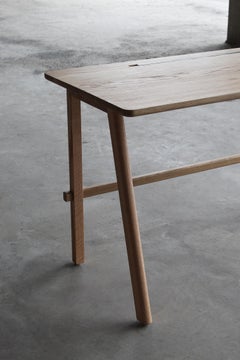 Solid White Oak Javo Desk with Drawer