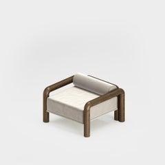Bois massif, fauteuil, fauteuil de salon, revêtement en velours, design moderne