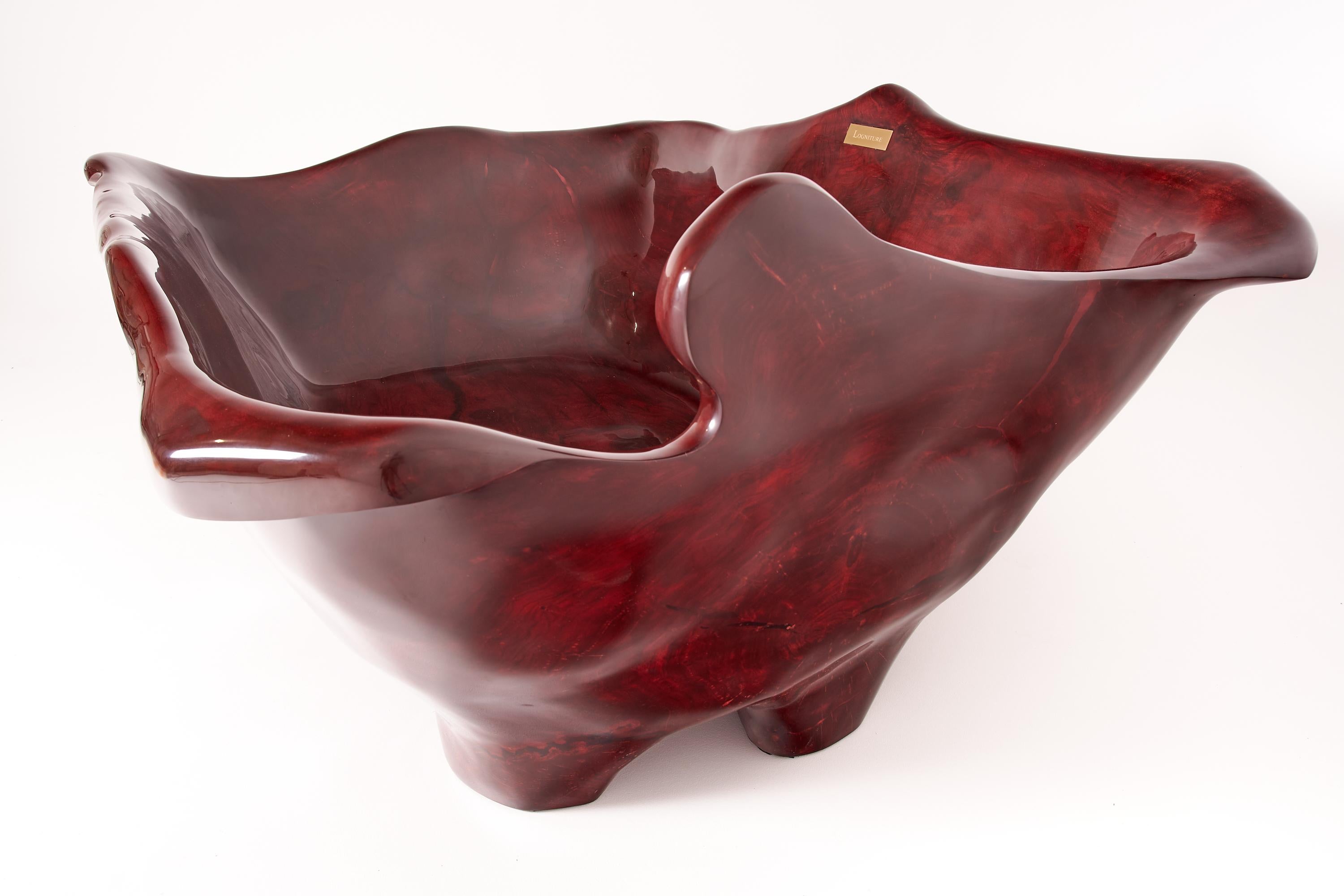 Cheminée sculptée dans une seule pièce de bois, entièrement fonctionnelle, Logniture en vente 5