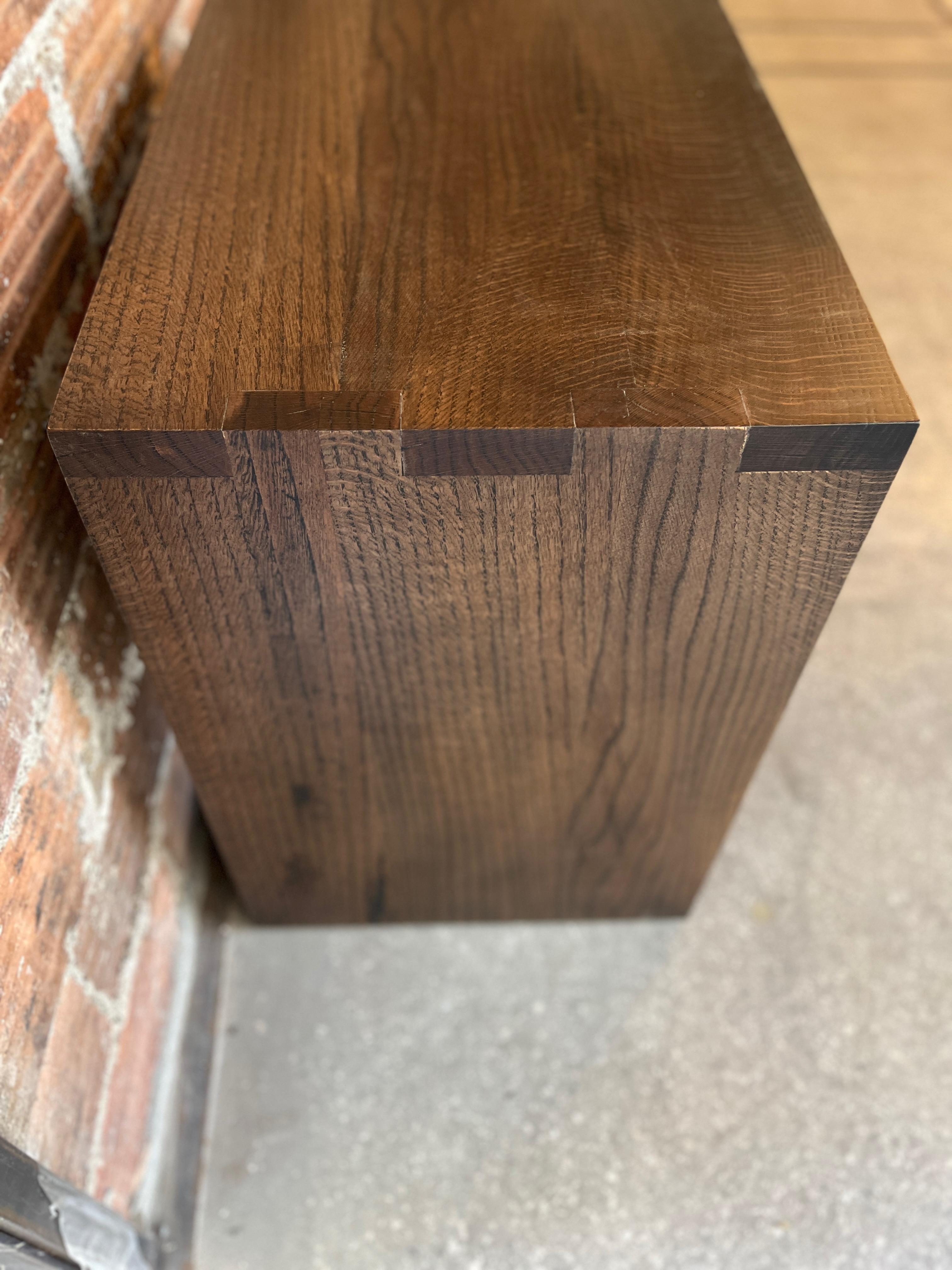We handcrafted this classic bedside table with hardwoods from Birmingham's urban forest. For your bedroom, it can hold books, reading glasses, a lamp or glass of water. A single drawer allows some items to stay discreet or keep your phone of sight,