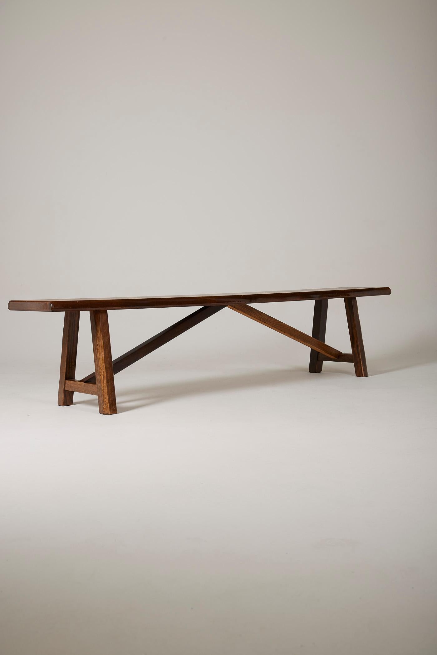 Mid-20th Century Solid wood bench