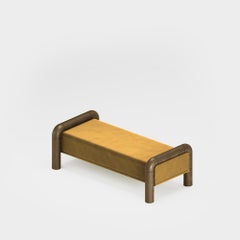 Solid Wood, Lounge Bench, Bench, Upholstered by Velvet, Modern Design