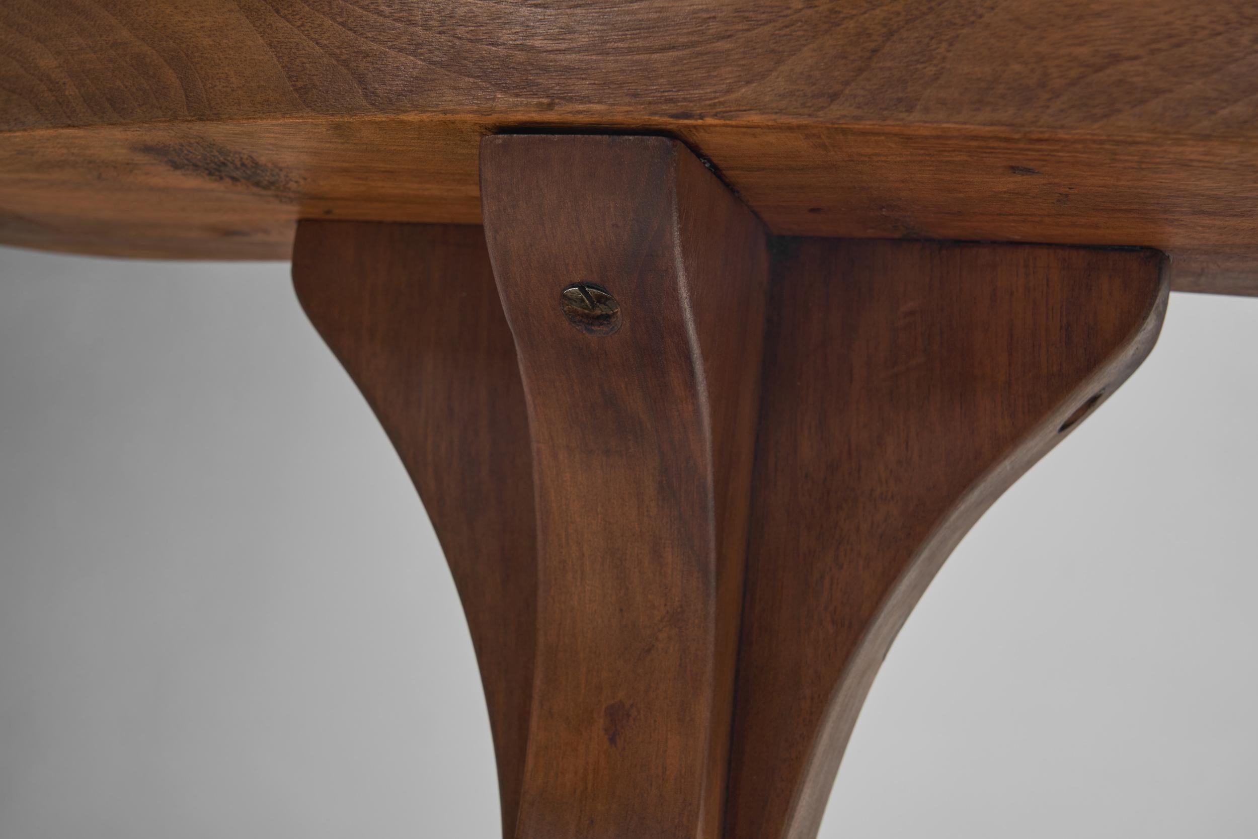 Chaise de fumeur brutaliste en Wood Wood, The Netherlands ca 1950s 3