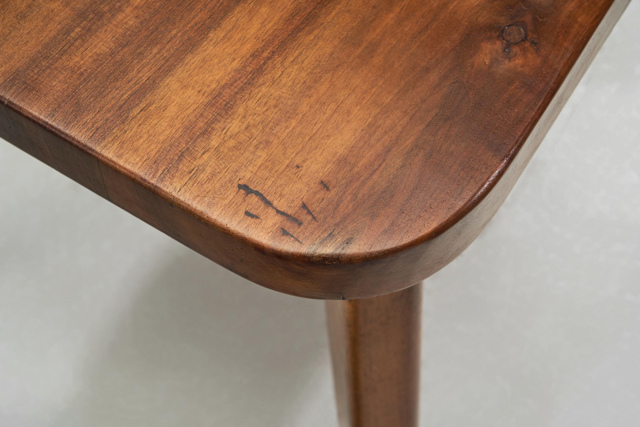 Chaise de fumeur brutaliste en Wood Wood, The Netherlands ca 1950s 6