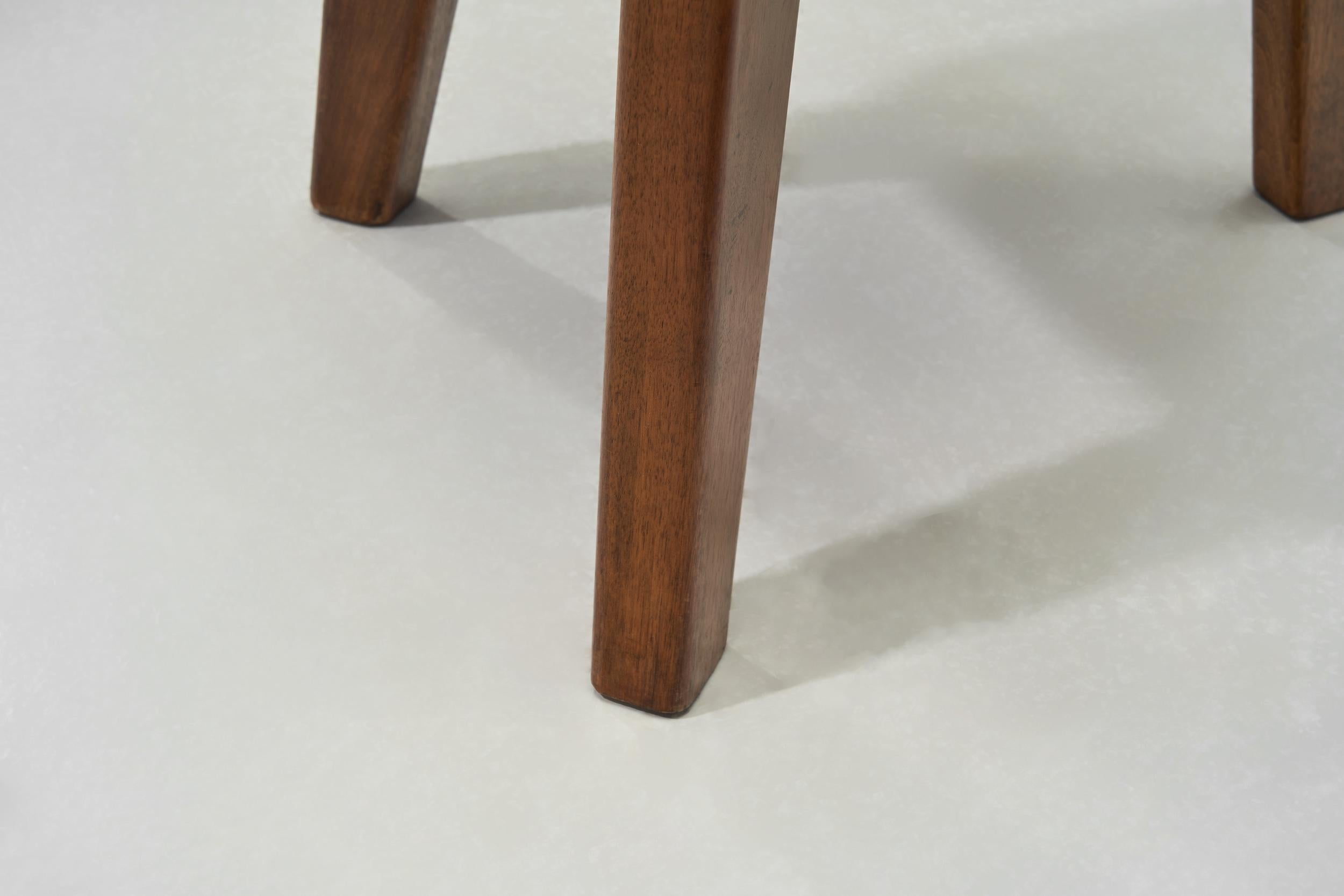 Chaise de fumeur brutaliste en Wood Wood, The Netherlands ca 1950s 11