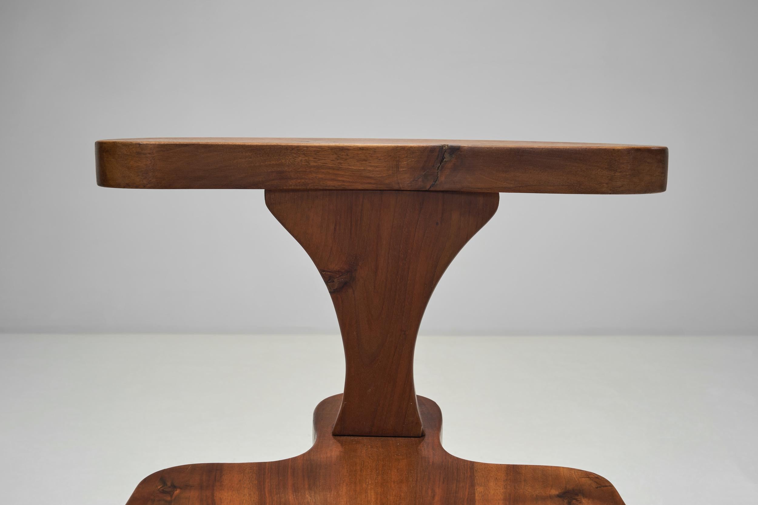 Bois Chaise de fumeur brutaliste en Wood Wood, The Netherlands ca 1950s
