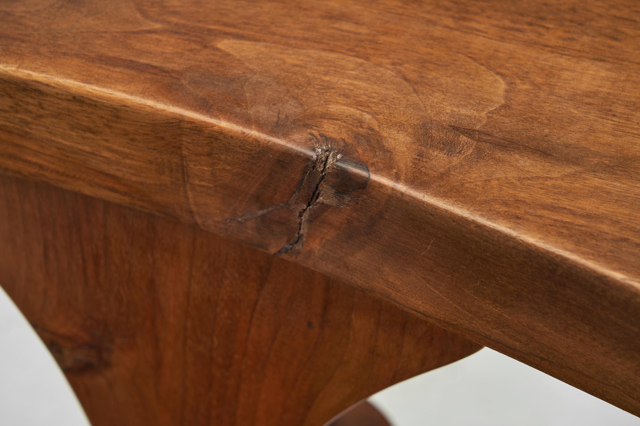 Chaise de fumeur brutaliste en Wood Wood, The Netherlands ca 1950s 1