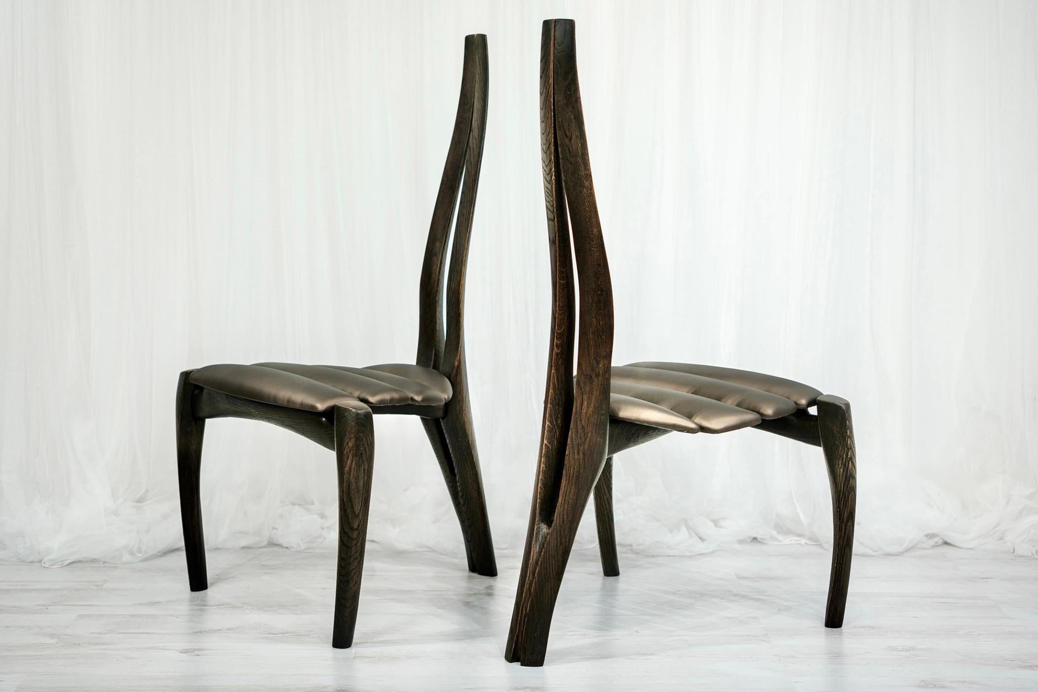 Hand crafted excellence in a sublime expression of unique character and attention to detail within a functional work of art.

A really good sculptural dining chair is an exacting challenge to create. There is a high performance criteria for the
