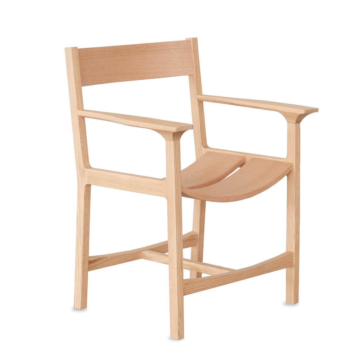 The elegantly designed solid wood chair combines the durability and natural beauty of oak with the refined touch of handcrafted workmanship. Each modern, luxurious solid oak chair features the unique grain, texture, and tone of oak wood, making