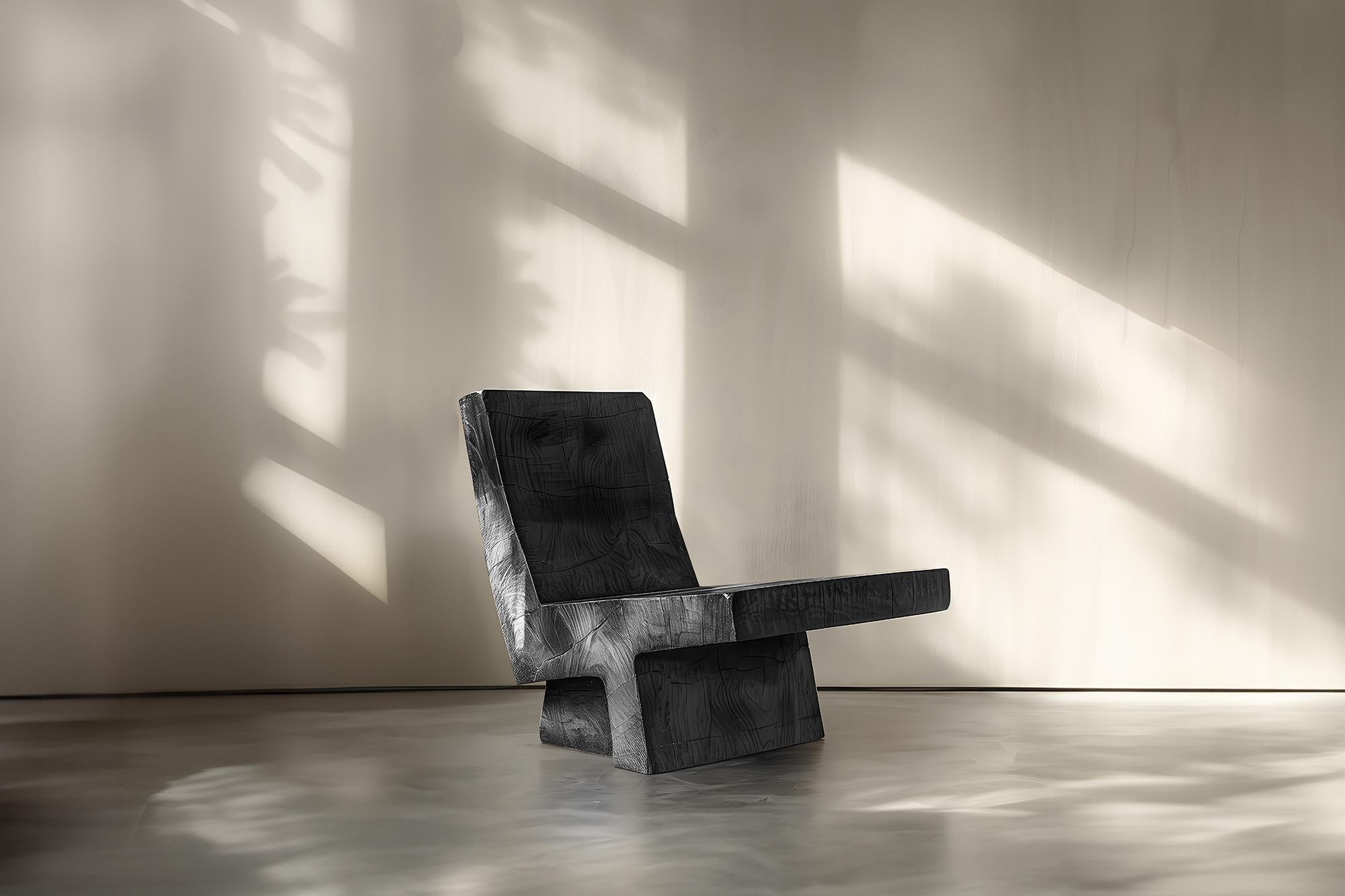 Minimalistischer Stuhl aus Massivholz Muted von Joel Escalona No15, Muted im Angebot 2