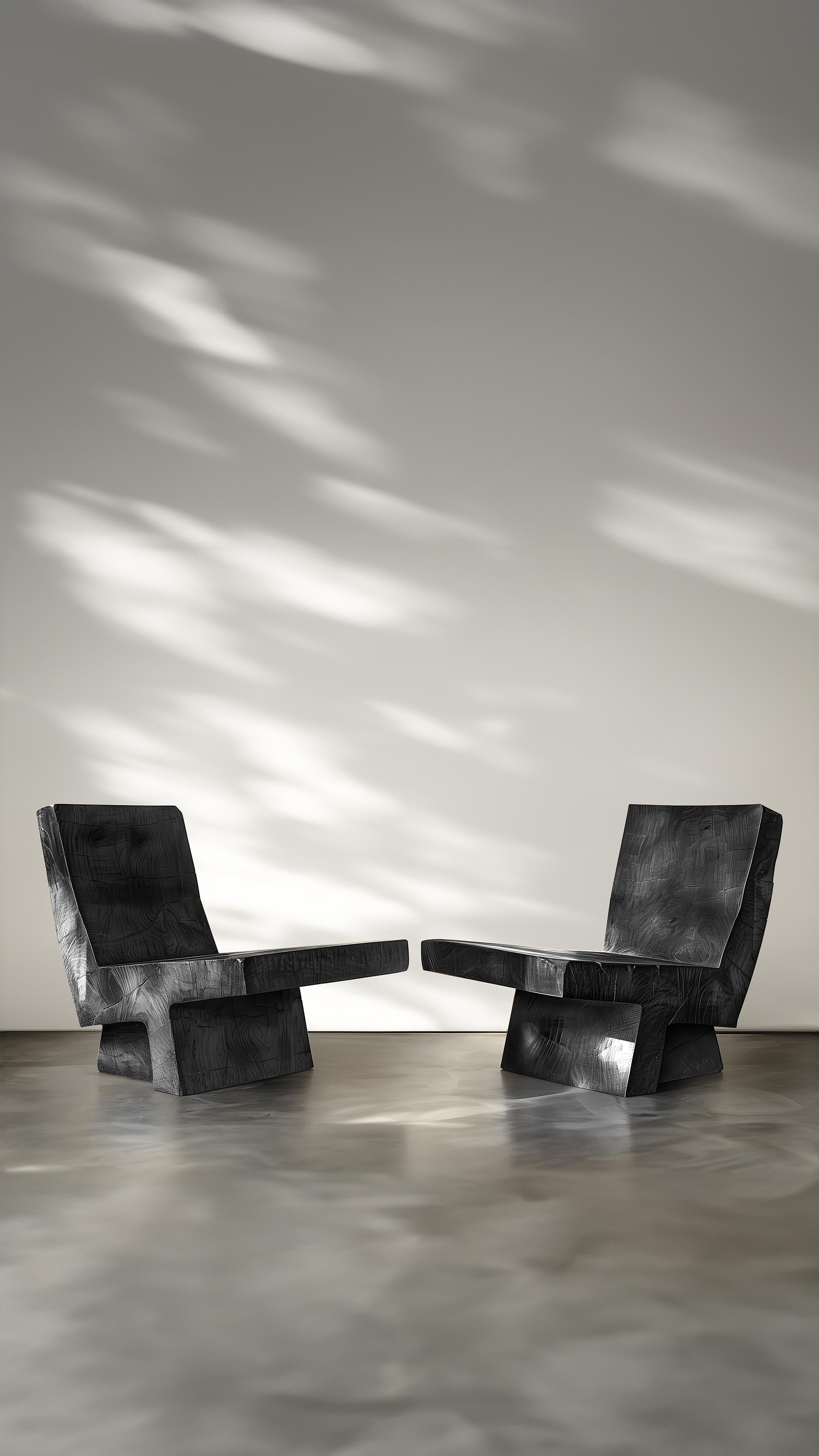 Minimalistischer Stuhl aus Massivholz Muted von Joel Escalona No15, Muted im Angebot 6
