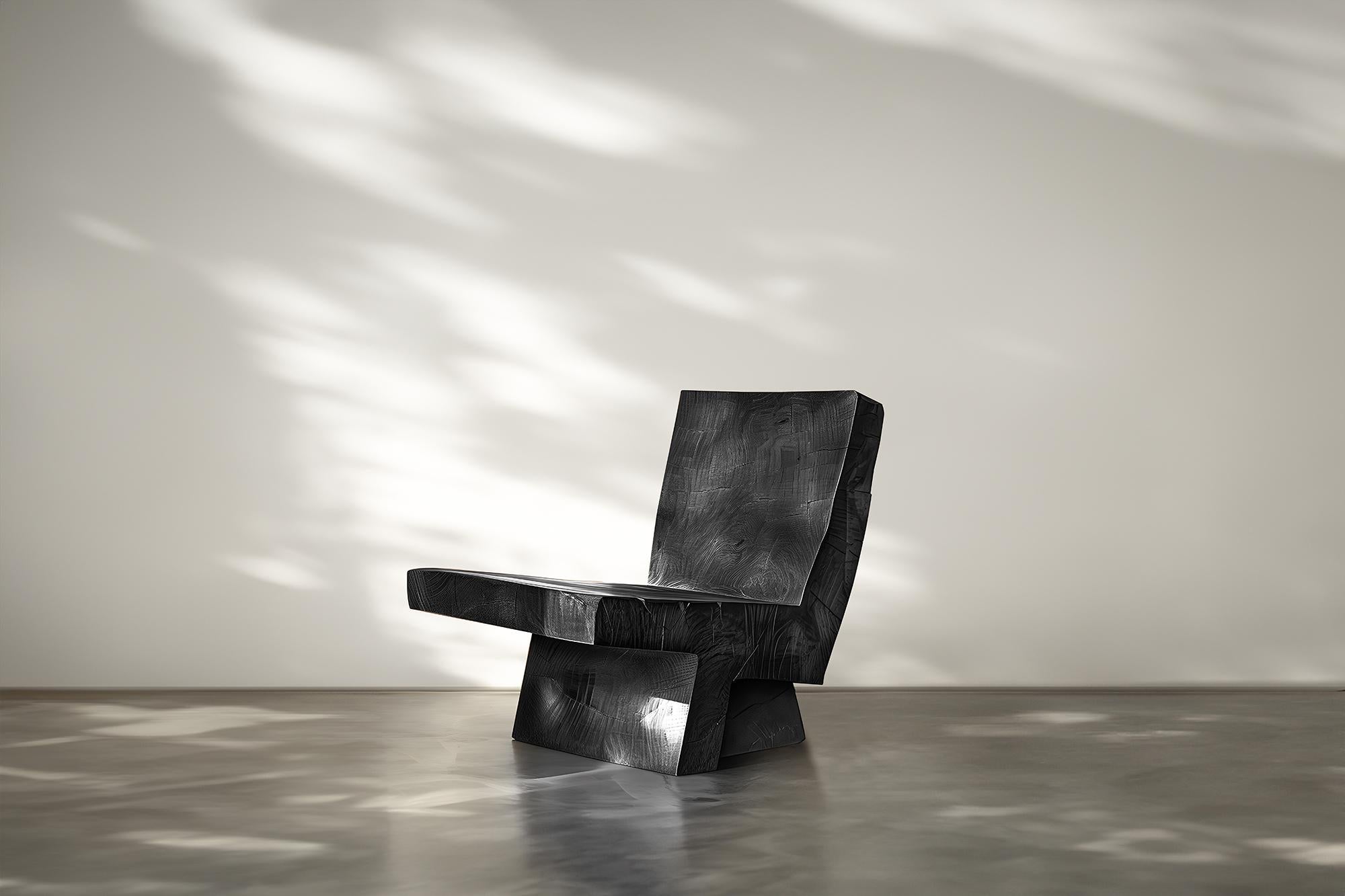 Minimalistischer Stuhl aus Massivholz Muted von Joel Escalona No15, Muted im Angebot 1