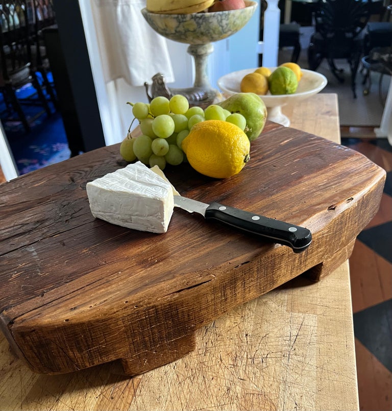 Solid Wood Charcuterie Board on Legs Made in Hungary For Sale at 1stDibs