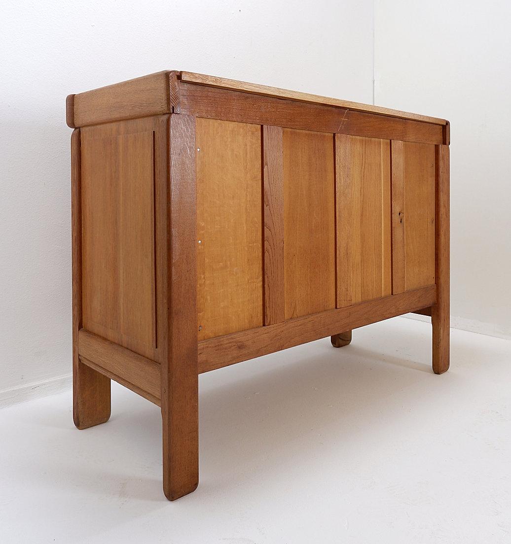 Solid Wood Chest Of Drawers in the style of Pierre Chapo - 1960s For Sale 5