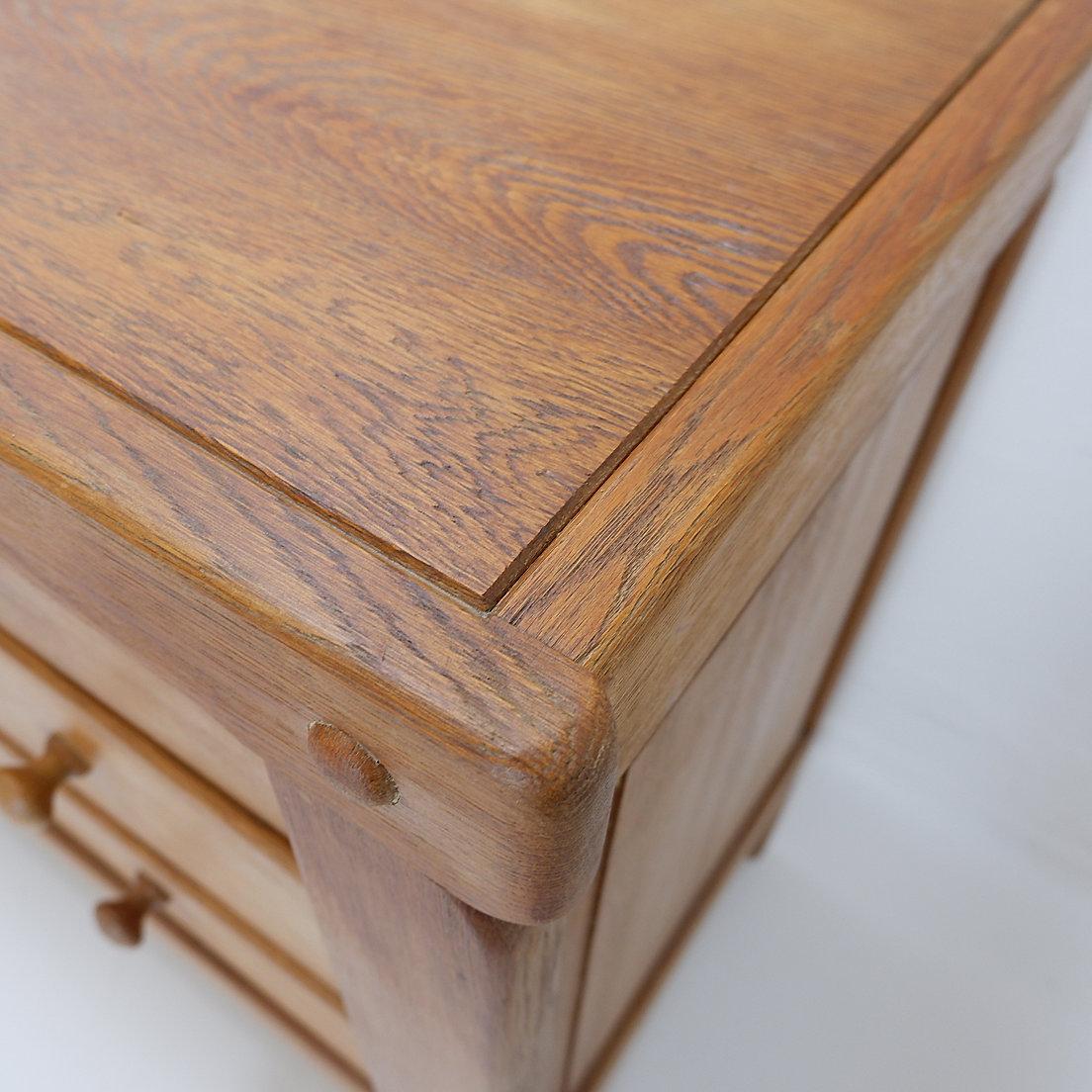 Solid Wood Chest Of Drawers in the style of Pierre Chapo - 1960s For Sale 6
