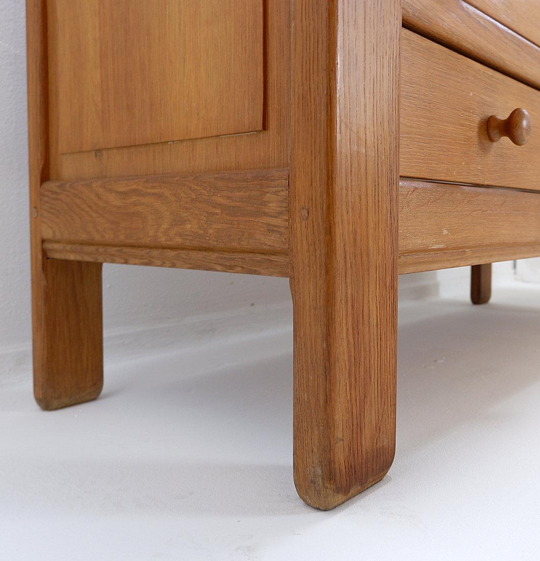 20th Century Solid Wood Chest Of Drawers in the style of Pierre Chapo - 1960s For Sale