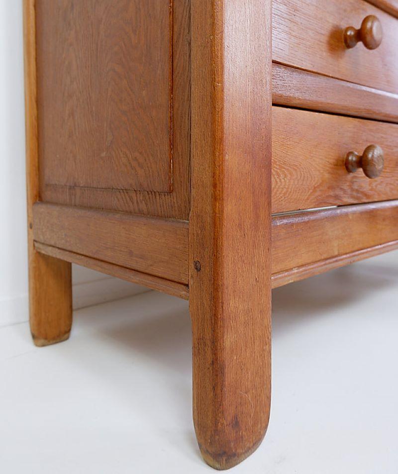 Mid-20th Century Solid Wood Chest Of Drawers in the style of Pierre Chapo - 1960s