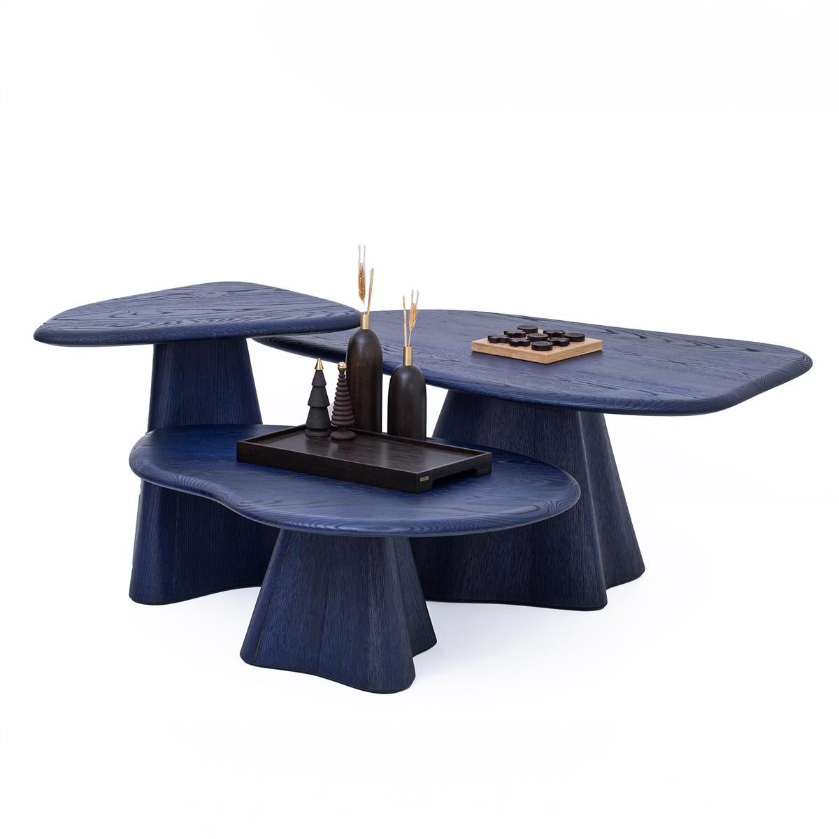 Turc Table basse en bois massif 1 - LAGOON en vente