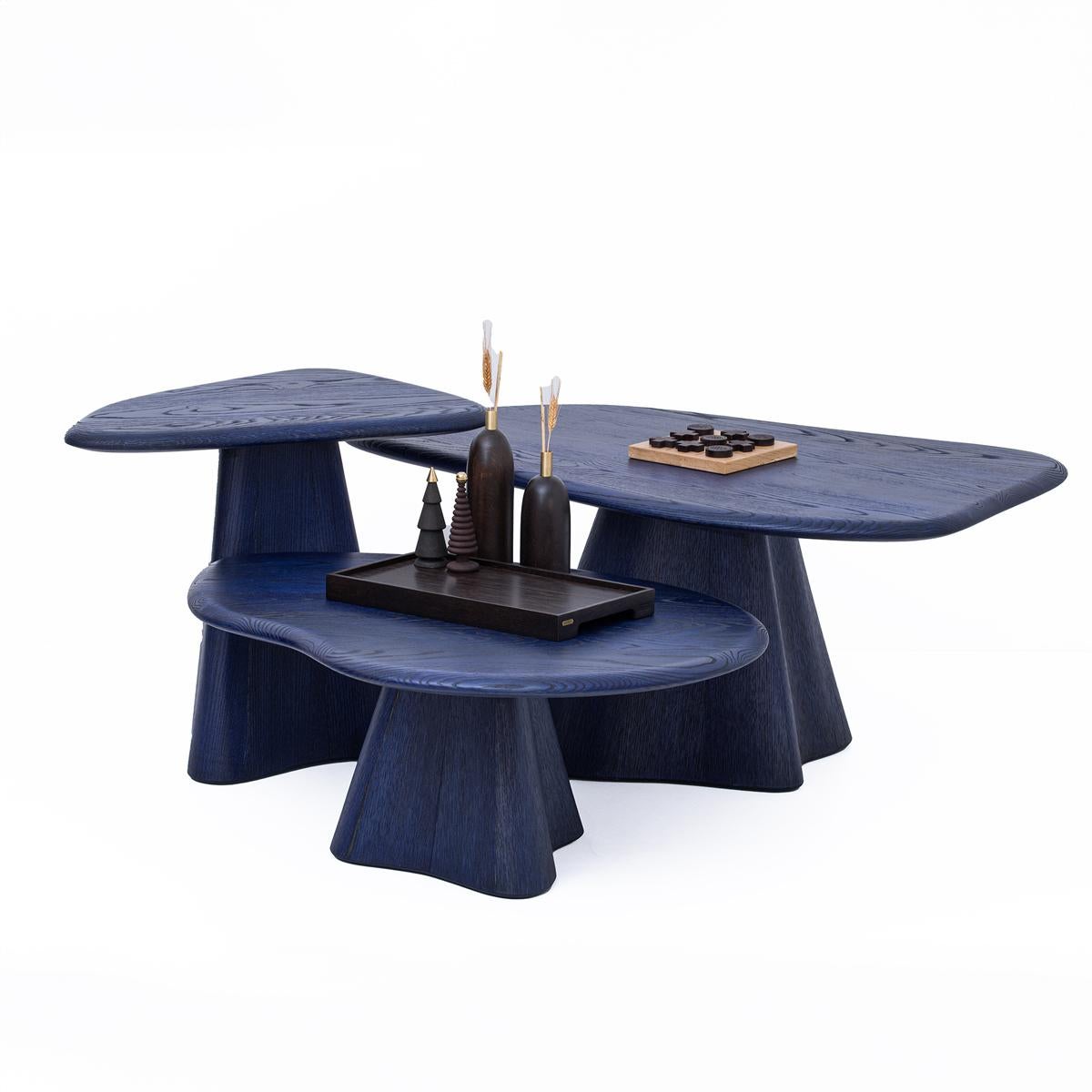 Turc Table basse en bois massif 2 - LAGOON en vente
