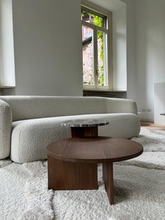 Solid Wood Coffee Table, Canaletto Walnut, Made in Italy