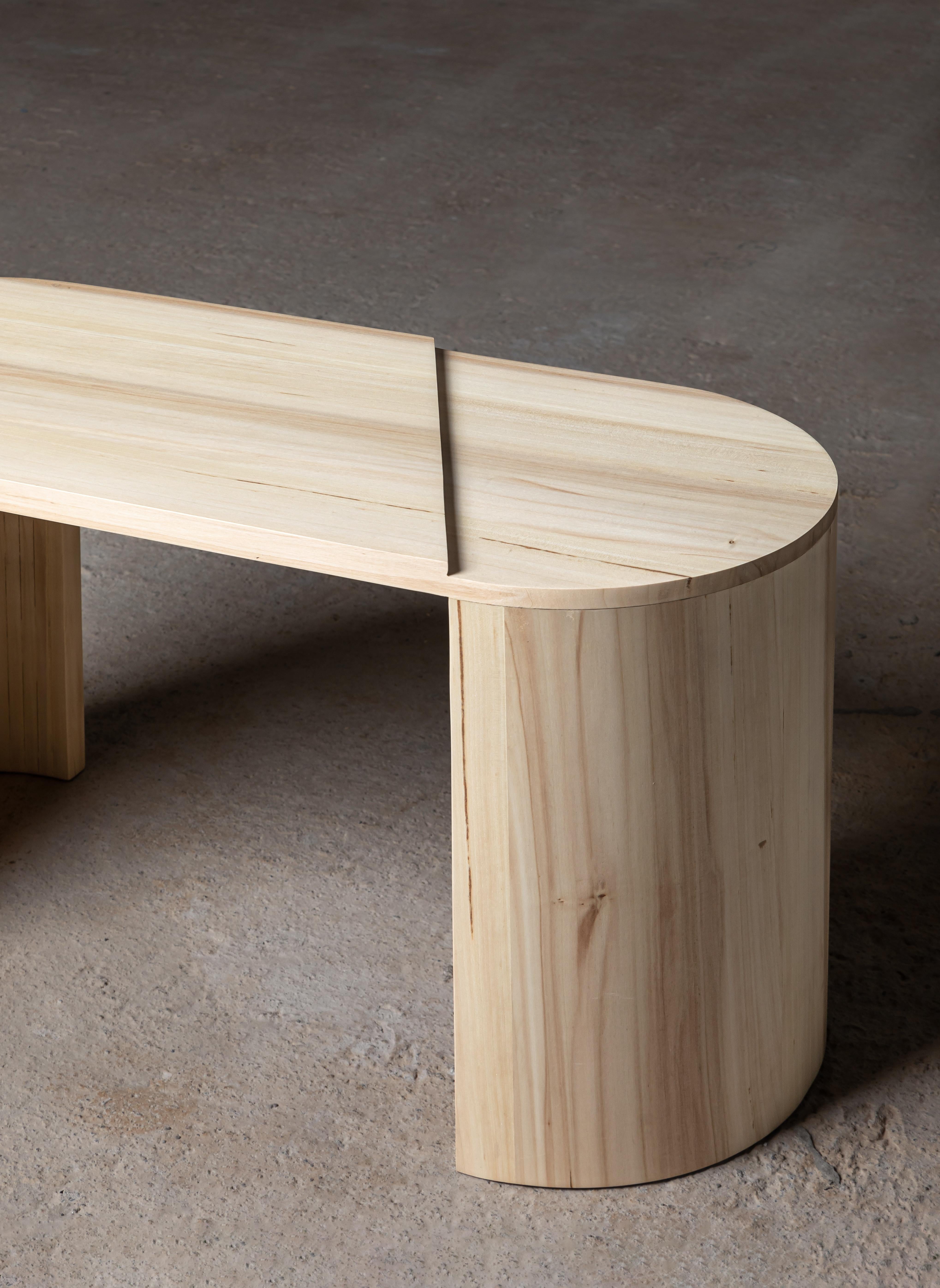 Minimalist Solid wood coffee table  For Sale
