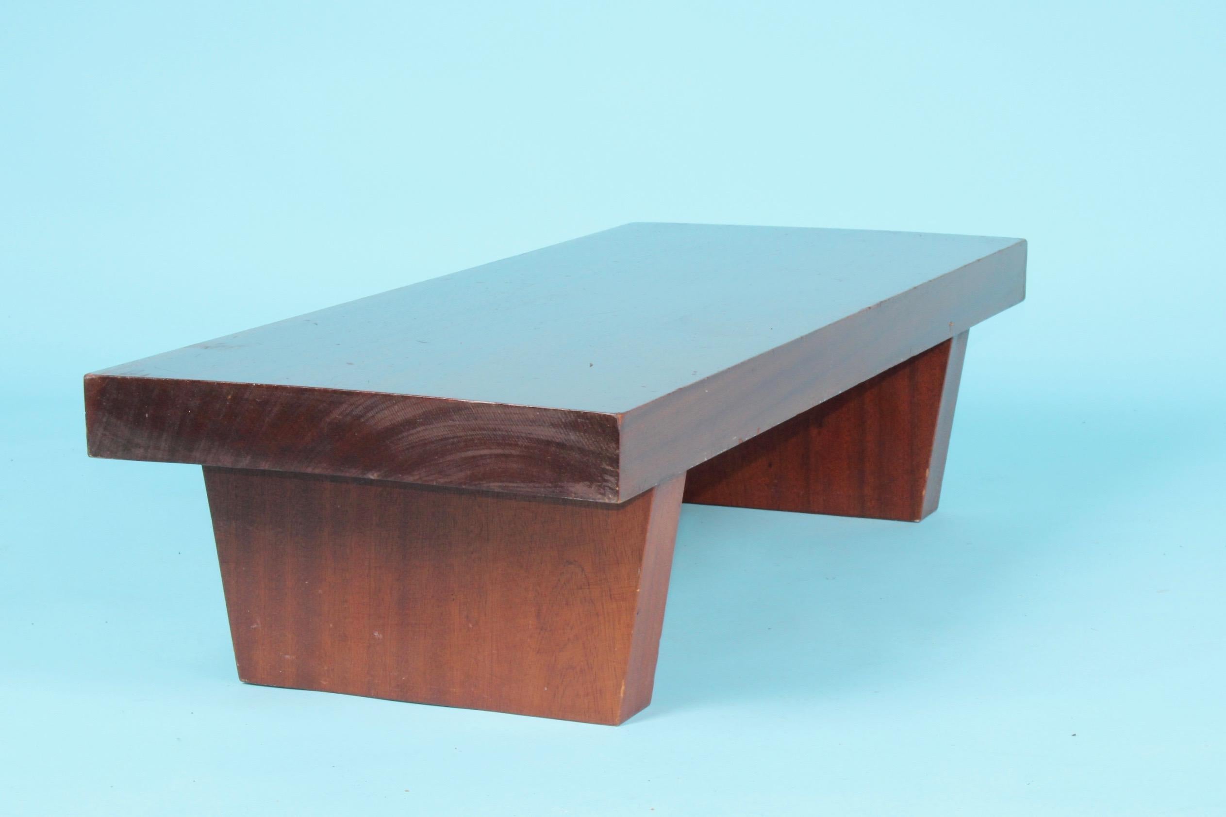 Mid-20th Century Solid Wood Coffee Table
