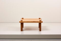 Solid Wood Coffee Table in the Style of Jean Royère