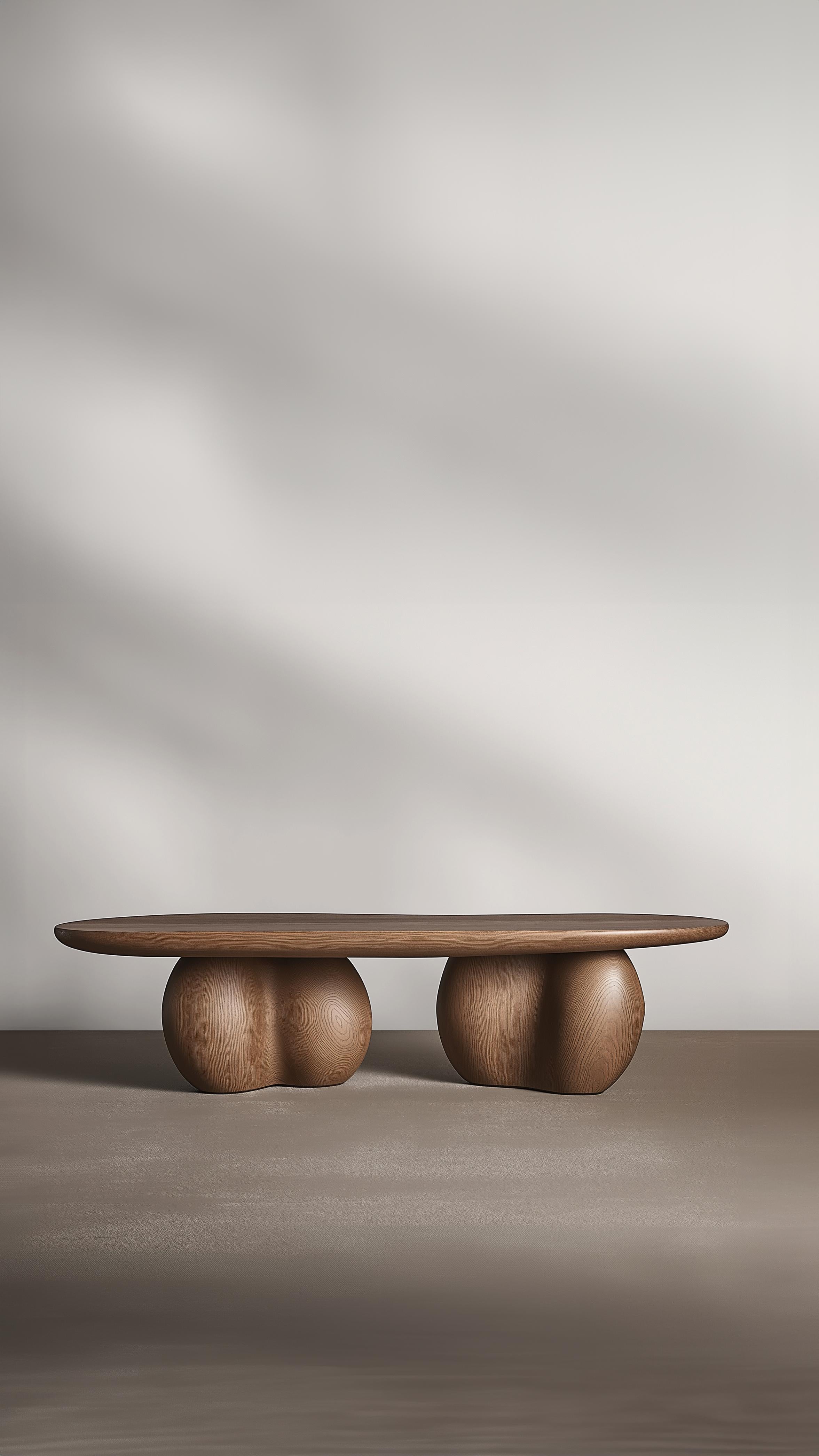 Mexicain Table basse en bois massif Serie 66 - Sereno by Joel Escalona with Organic Design en vente