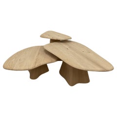 Conjunto de mesa baja de madera maciza - LAGUNA