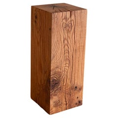 Solid Wood Cube Pedestal, Art Display, Side Table, Plinths in Red Oak