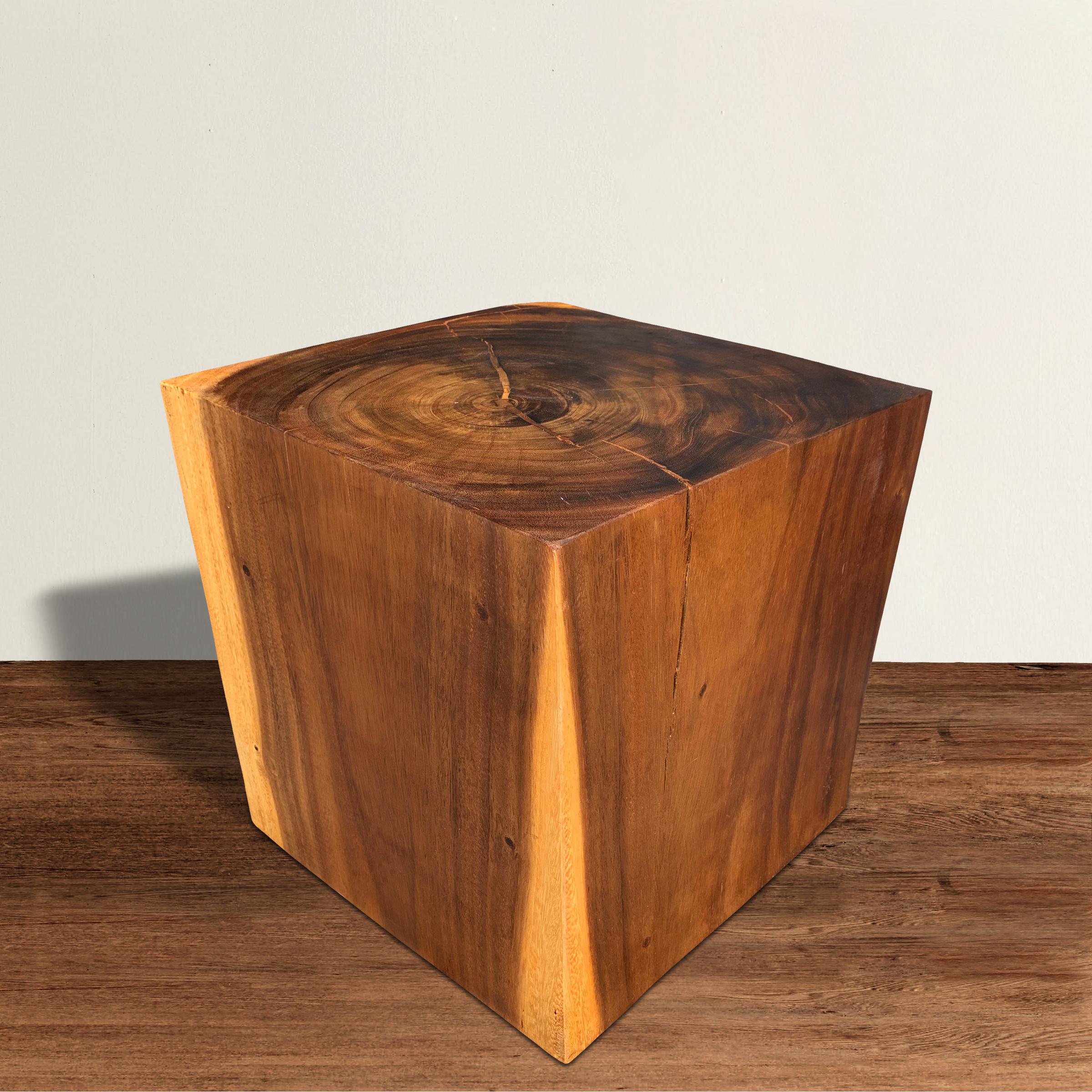 Large Reclaimed Solid Cube Table 