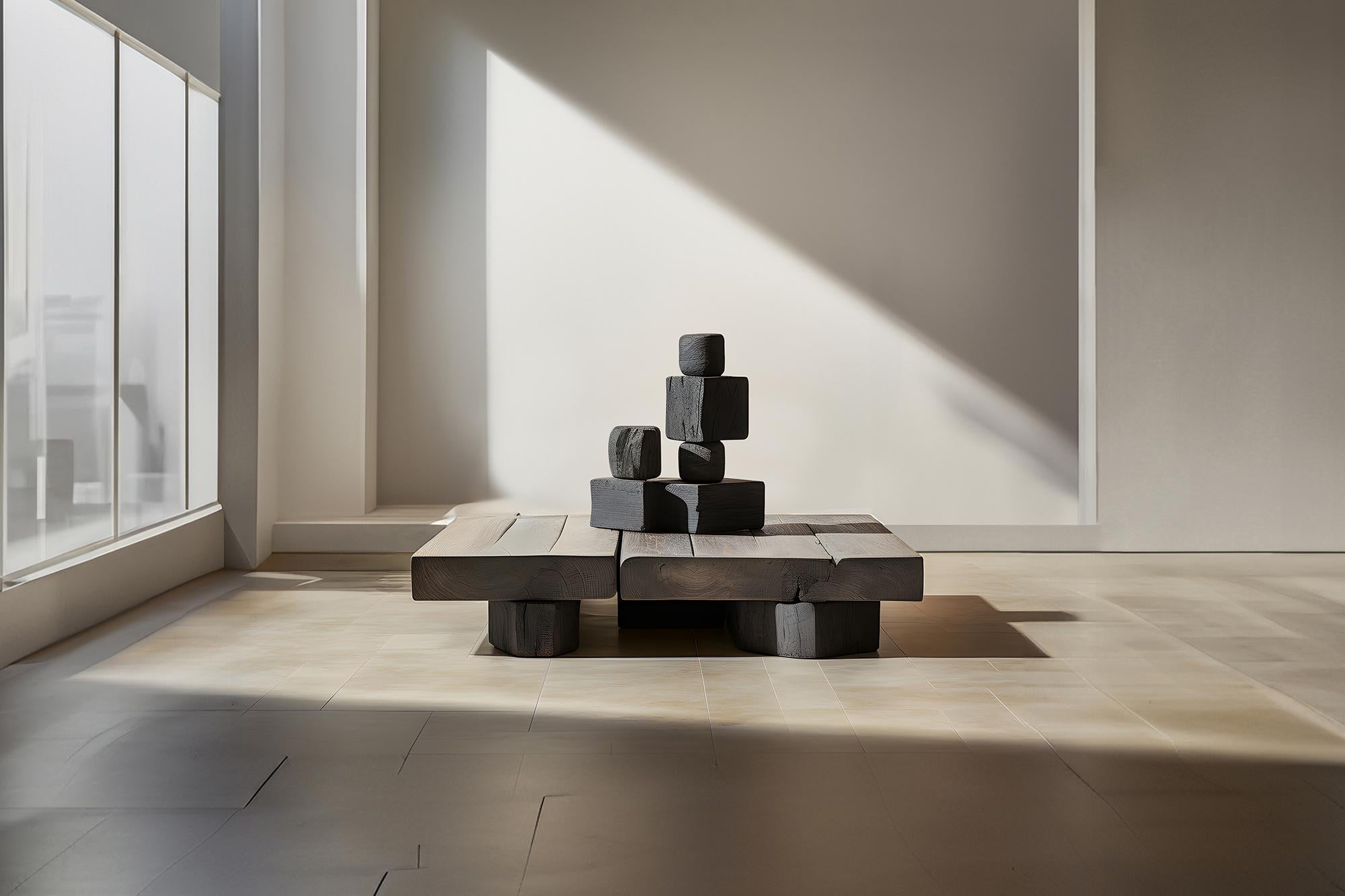 Brutalisme Solid Wood Decor Unseen Force #56 : Table basse en chêne de Joel Escalona en vente