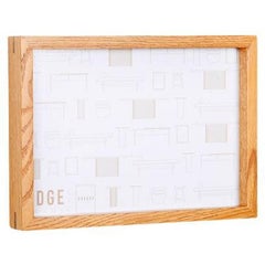 Marco decorativo de madera maciza, roble - EDGE - 23x32