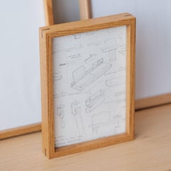 Dekorativer Massivholzrahmen, Eiche - EDGE - 32x42