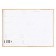 Marco decorativo de madera maciza, Roble - EDGE - 52x72