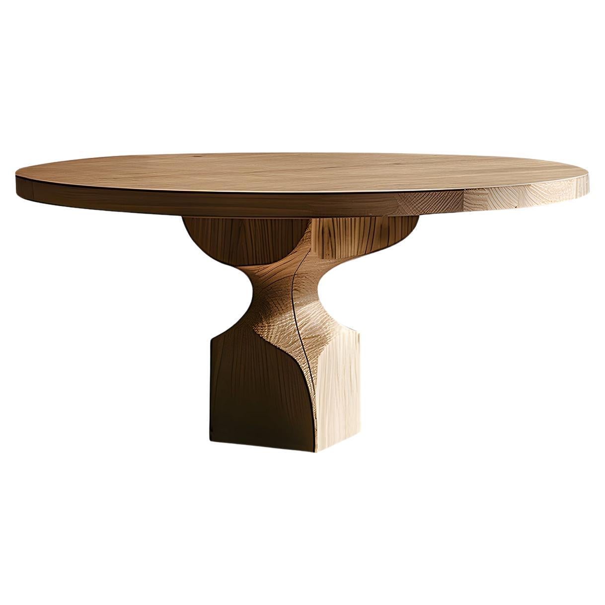 Solid Wood Desks No25, Socle Series by NONO, Workspace Wonder For Sale