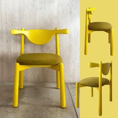 Solid wood Dining Chair Aratu - upholstered seat.