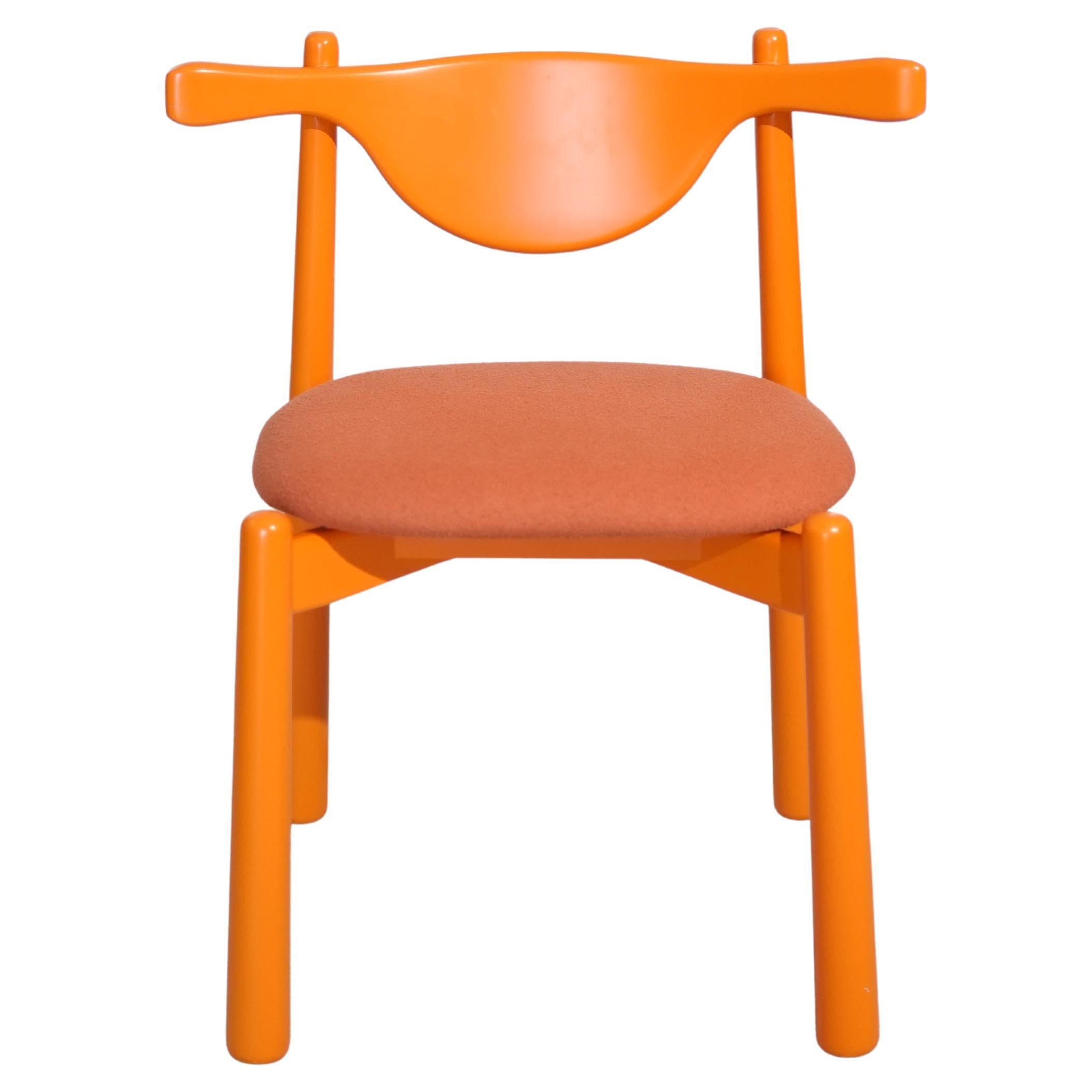 Solid wood Dining Chair Aratu - upholstered seat.