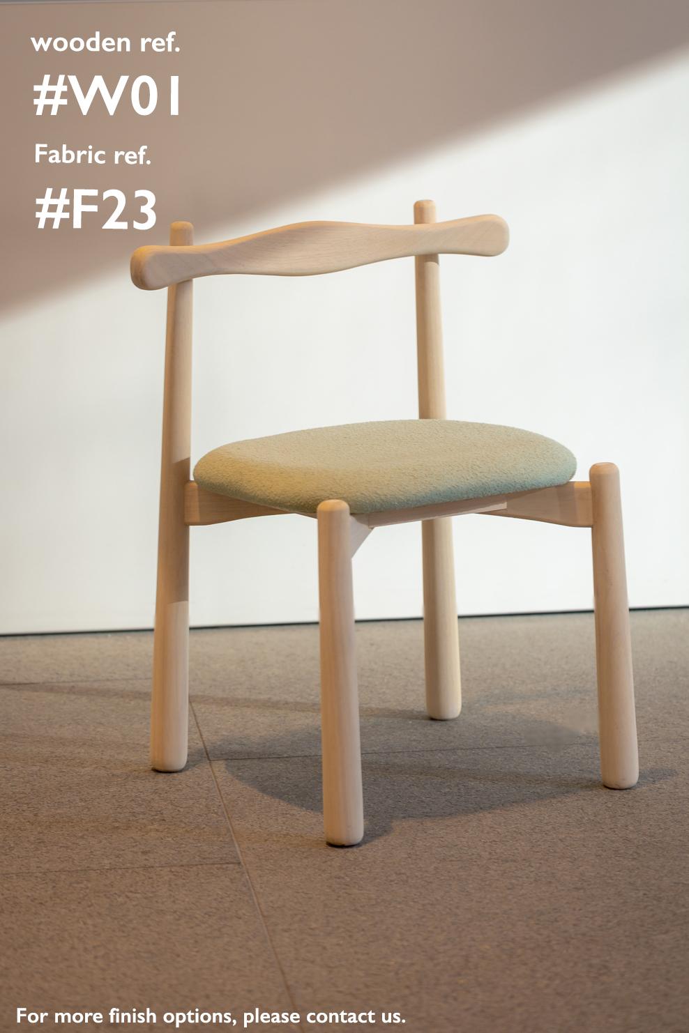 Solid wood Dining Chair Uçá - upholstered seat. In New Condition For Sale In São Paulo, BR