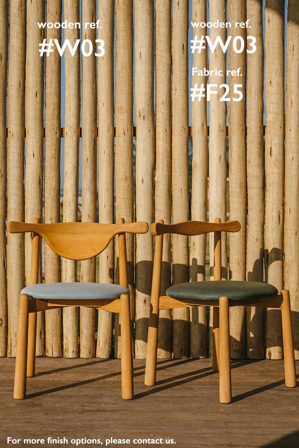 Solid wood Dining Chair Uçá - upholstered seat. For Sale 2