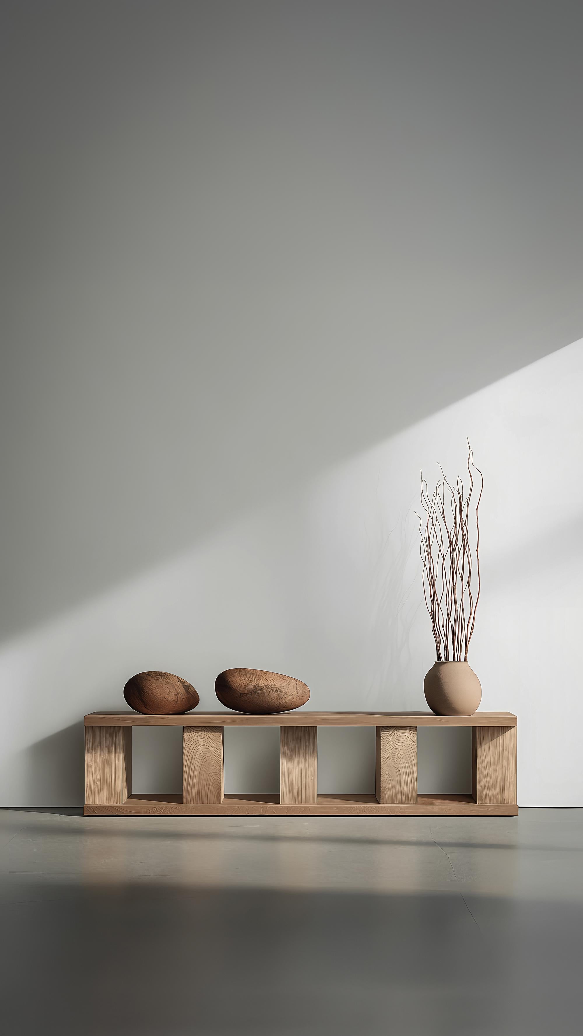 Massivholz-Eingangskonsole Sereno No40, Zeitgenössische Möbel von NONO (Moderne der Mitte des Jahrhunderts) im Angebot