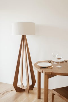Solid Wood Floor Lamp Flame