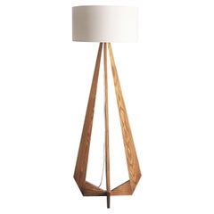 Solid Wood Floor Lamp Flame