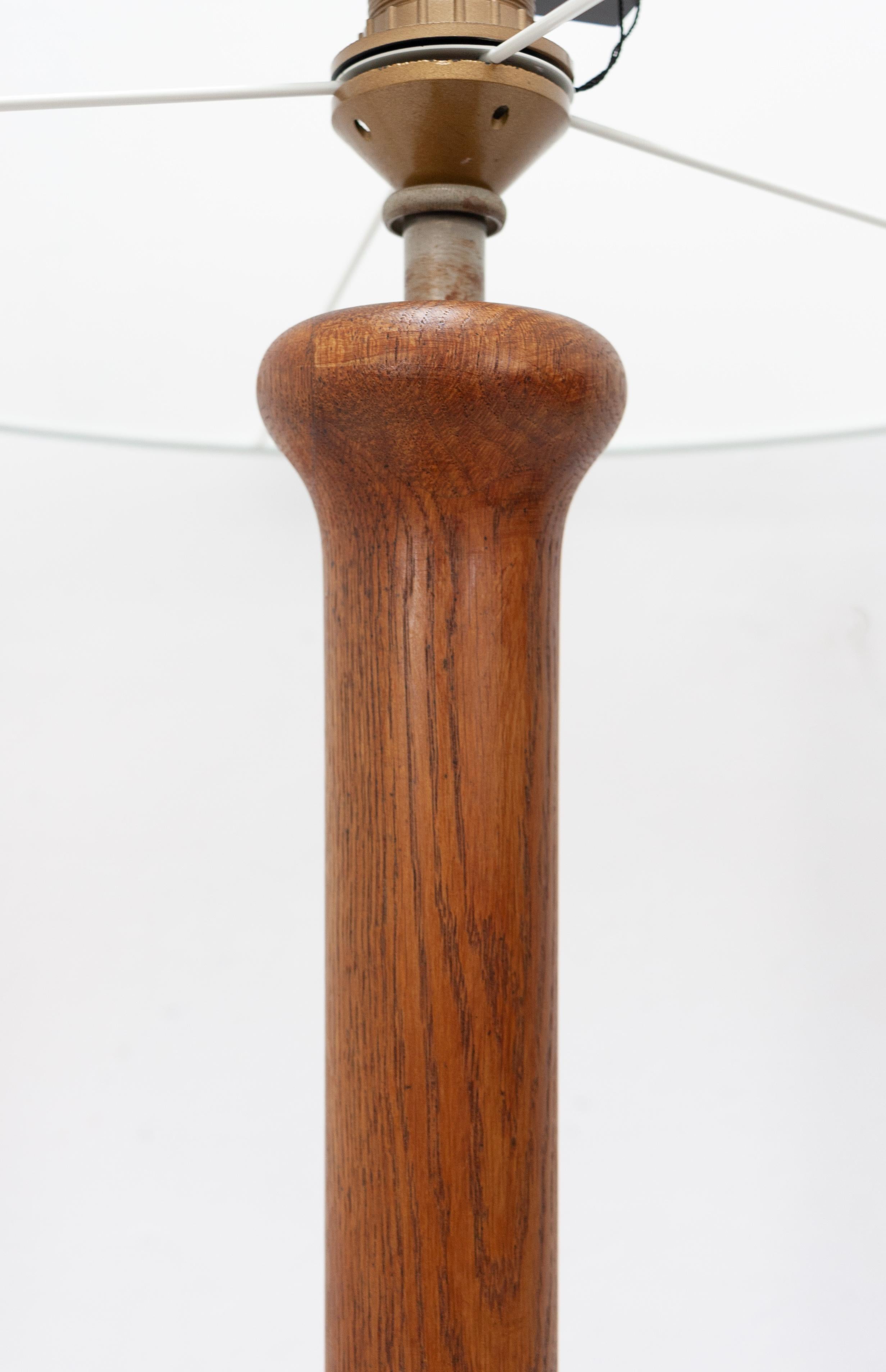 solid wood floor lamp