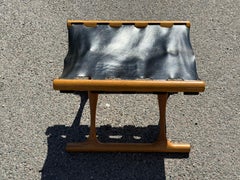 Solid Wood Folding oak Stool by Poul Hundevad “Gold Hill Chair” 1960s