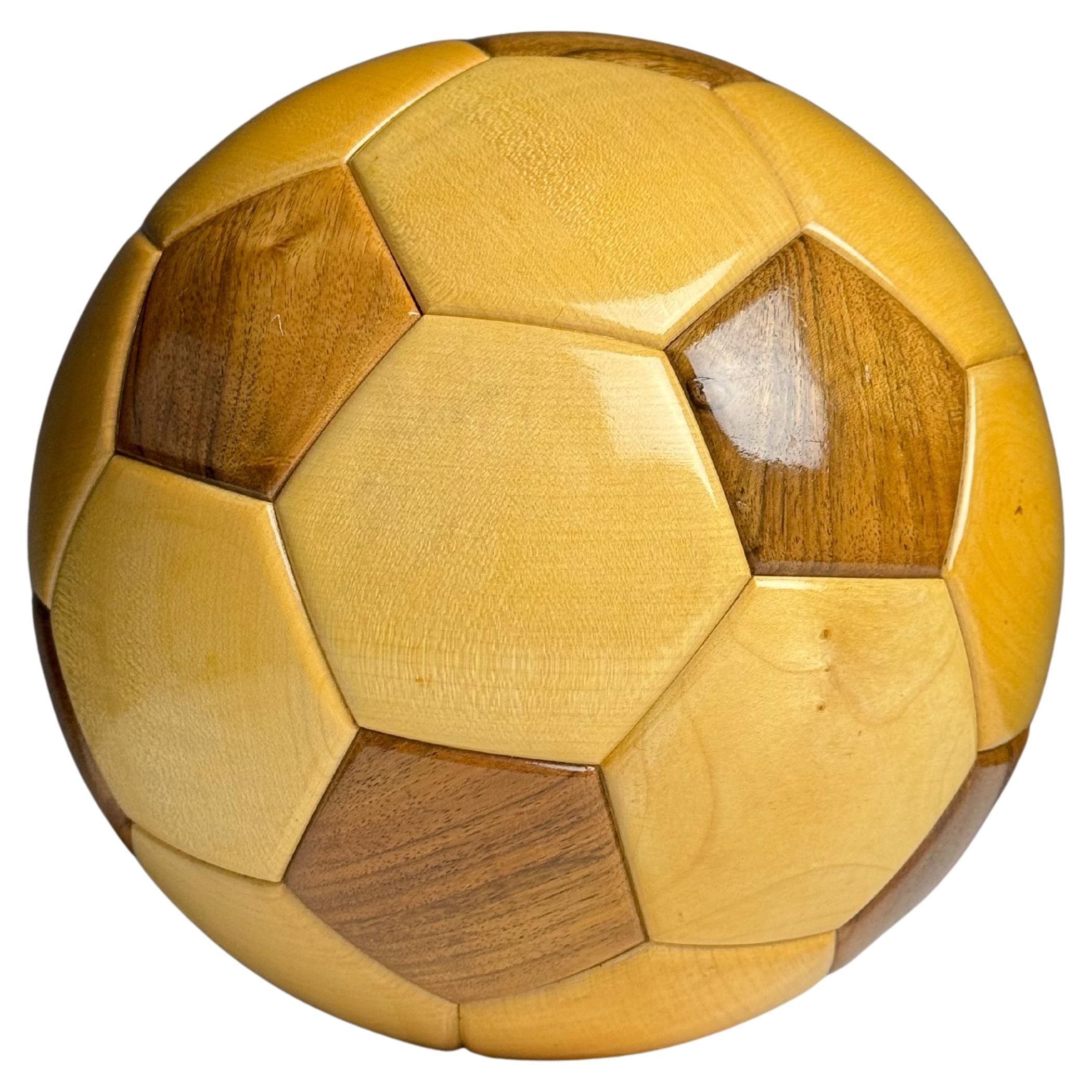 Solid wood football vintage